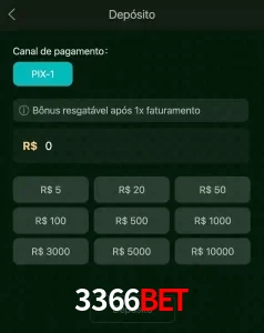 deposits 3366BET